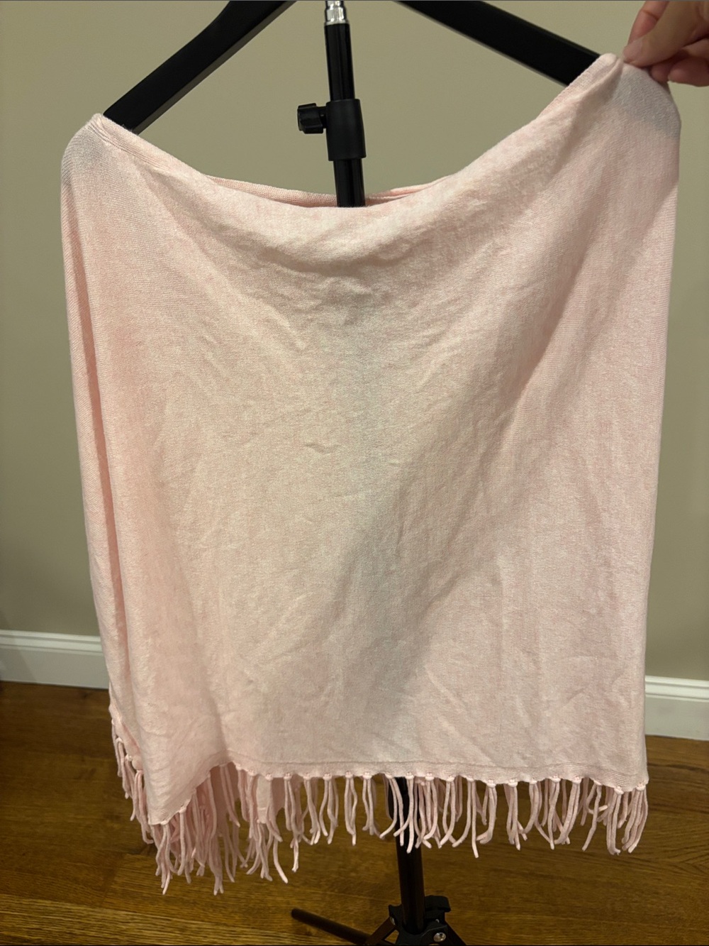 Lilly Pulitzer Light Pink Fringe Cape